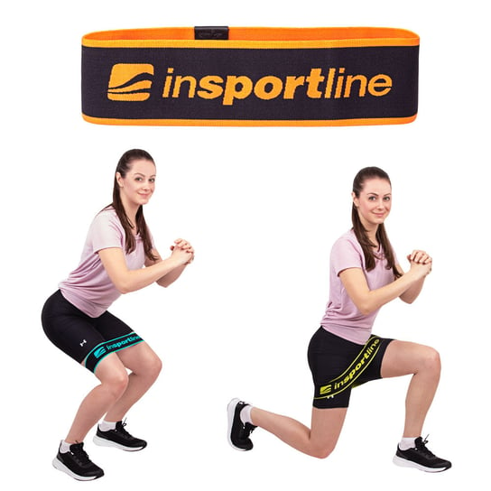 Solidna opaska, taśma oporowa fitness inSPORTline Hiplop L inSPORTline