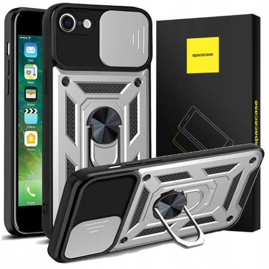 Solidne Etui Case PANCERNE Spacecase Camring Futerał Ring iPhone 7 / 8 / SE SpaceCase