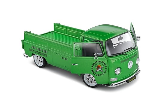 Solido Vw T2 Pick-Up Custom 1968 Green Metal 1:18 1809401 Solido