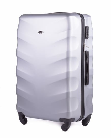 Solier, walizka podróżna, srebrna, rozmiar L, 86 l Solier