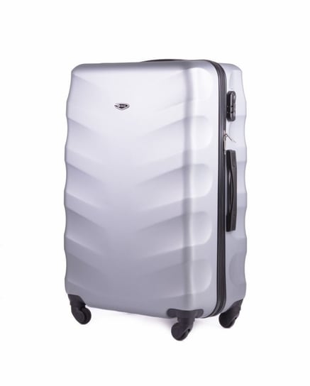 Solier, walizka podróżna, srebrna, rozmiar M, 62 l Solier