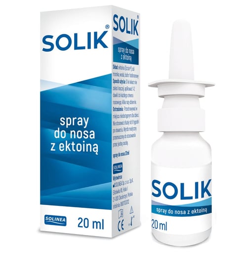 Solik, Spray do nosa z ektoiną, 20 ml Solik