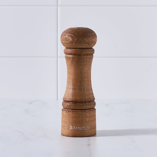 Solniczka drewniana 15 cm kasztan Chess AMBITION Ambition