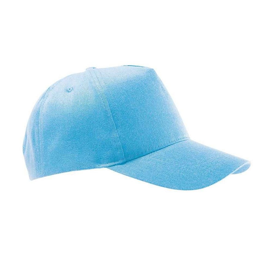 SOLS Buzz 5 Panel Baseball Cap (OS / Jasnoniebieski) SOLS