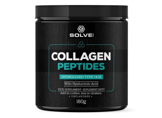 SolveLabs Collagen (hydrolizowany kolagen w proszku) typu 1 i 3 180g Solve Labs