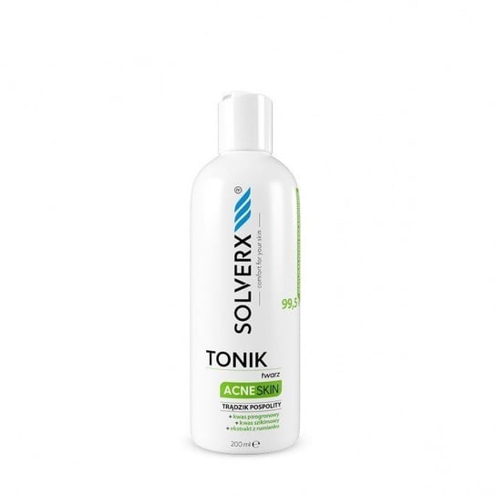 Solverx, Acne Skin, Tonik do twarzy przeciwtrądzikowy, 200 ml SOLVERX