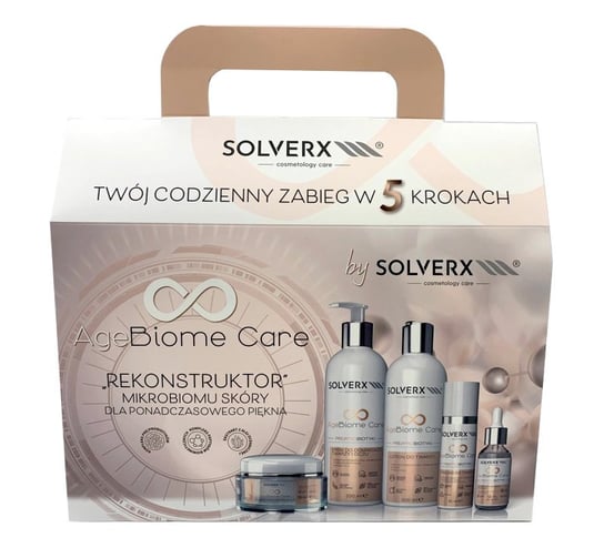 Solverx, AgeBiome Care, Zestaw kosmetyków do pielęgnacji, 5 szt. SOLVERX