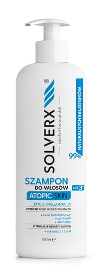 Solverx, Atopic Skin, szampon do włosów, 500 ml SOLVERX