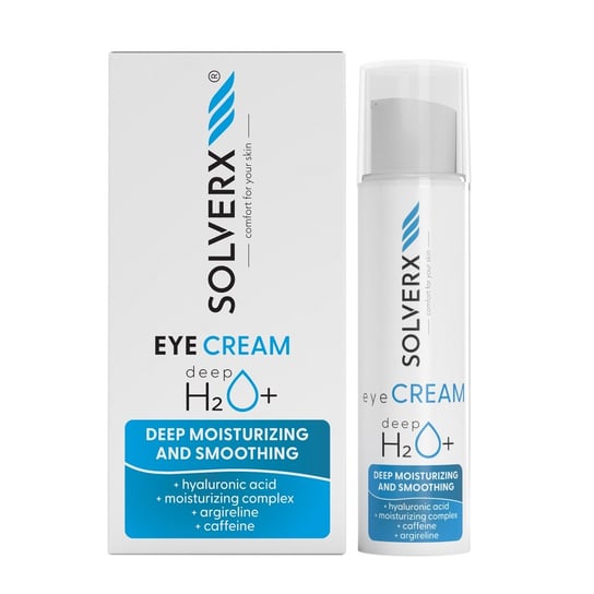 SOLVERX Deep H2O+, Krem pod oczy, 15ml SOLVERX