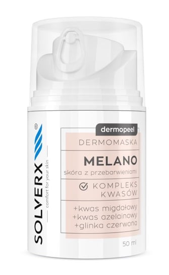 Solverx Dermopeel, Dermomaska Z Kompleksem Kwasów Do Cery Z Przebarwieniami Melano, 50ml SOLVERX