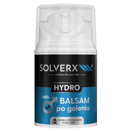 Solverx, Hydro, Balsam po goleniu dla mężczyzn, 50 ml SOLVERX