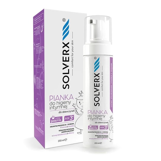 Solverx, Little Princess, Pianka do higieny intymnej dla dziewczynek, 200 ml SOLVERX