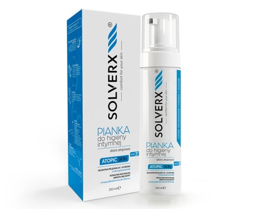 SOLVERX Pianka do Higieny Intymnej Atopic Skin 200ml SOLVERX