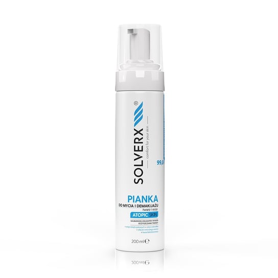 Solverx, pianka do mycia i demakijażu, skóra atopowa, 200 ml SOLVERX