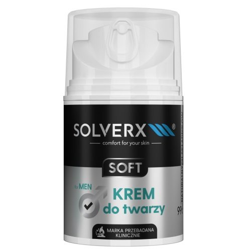 Solverx, Soft, Krem do twarzy dla mężczyzn, 50 ml SOLVERX