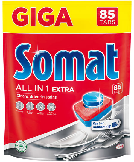 Somat All in 1 Extra Tabletki do Zmywarki Giga 85szt Somat