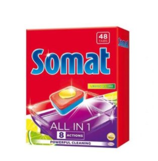 Somat All in One Tabletki zmywarki Lemon & Lime 48 szt Somat