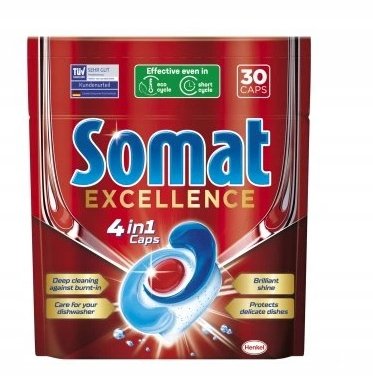 Somat Excellence 4W1 Kapsułki Do Zmywarki 30Sztuk Henkel