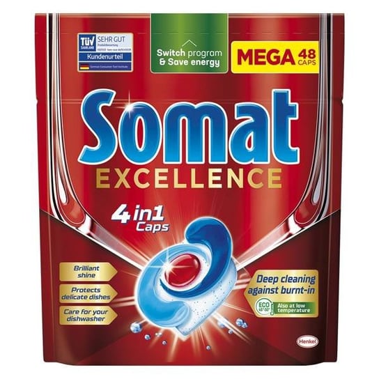 Somat Excellence 4w1 Tabletki do Zmywarki MEGA 48szt Somat
