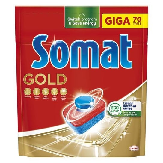 Somat Gold Tabletki do Zmywarki GIGA 70szt Somat