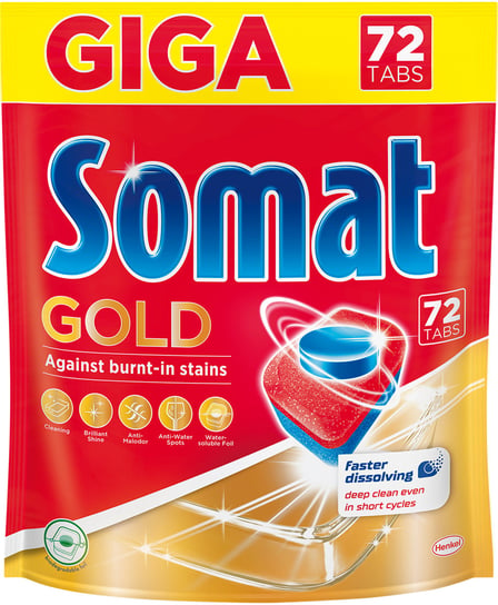 Somat Gold Tabletki do Zmywarki Giga 72szt Somat