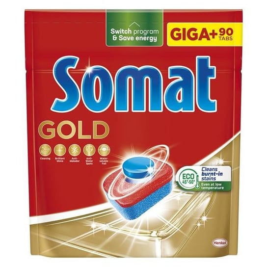 Somat Gold Tabletki do Zmywarki GIGA 90szt Somat