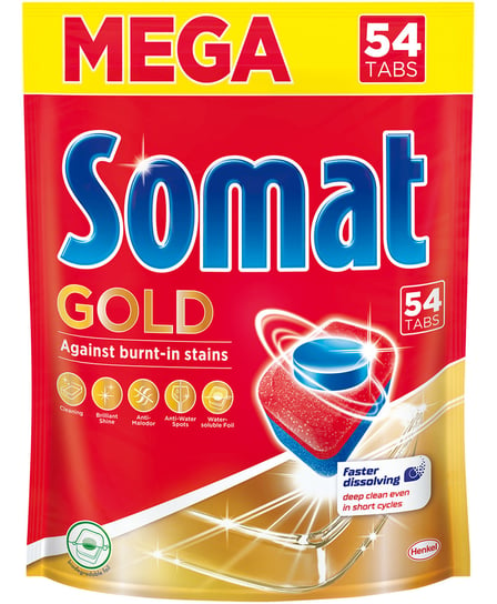 Somat Gold Tabletki do Zmywarki Mega 54szt - Gold Somat