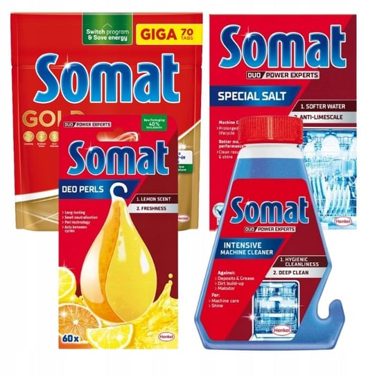 Somat Gold Zestaw do Zmywarki 4 Elementy Henkel