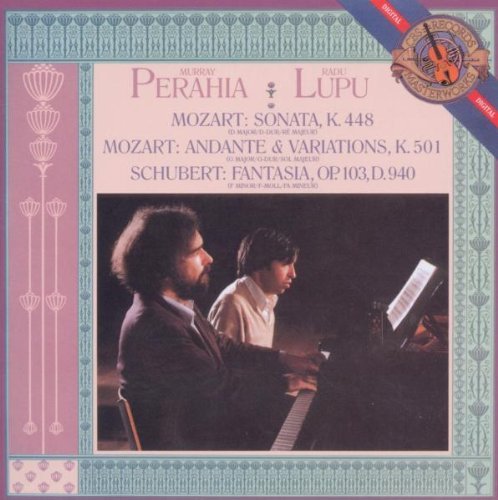 Sonata in D Major for Two Pianos, K. 448 Fantasia in F minor for Piano, Four Hands, D. 940 (Op. 103) Perahia Murray, Lupu Radu