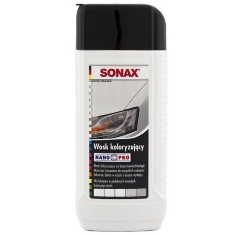 Sonax Polish&amp;Wax Color Nano Pro Wosk koloryzujący - biały, 250ml SONAX