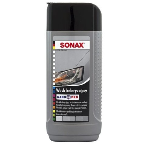 Sonax Polish&amp;Wax Color Nano Pro Wosk koloryzujący - srebrny, 250ml SONAX