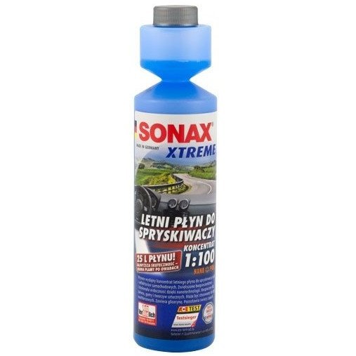 Sonax Xtreme Letni płyn do spryskiwaczy Koncentrat 1:100 NanoPro, 250ml SONAX