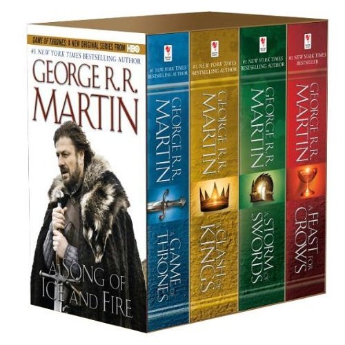 Song of Ice & Fire 4 Books Set Box : A Game of Thrones, a Clash of Kings, a Storm of Swords, and a Feast for Crows (Multiple copy pack) Martin George R. R.