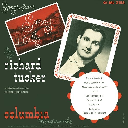 Songs from Sunny Italy Richard Tucker