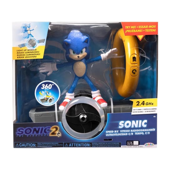 Sonic 2 Speed R/C Pojazd Zdalnie Sterowany Figurka Sonic Sonic