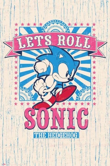 Sonic Let's Roll - plakat 61x91,5 cm Grupoerik