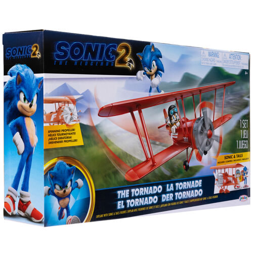Sonic The Hedgehog 2 Samolot Dwupłatowiec Tornado Figurka Tails Jakks Pacific