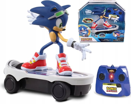 sonic the hedgehog auto zdalnie sterowane, free riders figurka Sonic