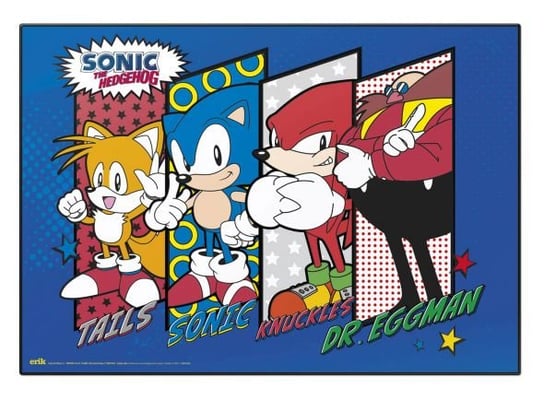 Sonic The Hedgehog - podkładka na biurko 49,5x34,5 cm Inna marka