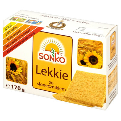 Sonko, Pieczywo lekkie ze słonecznikiem, 170 g Sonko