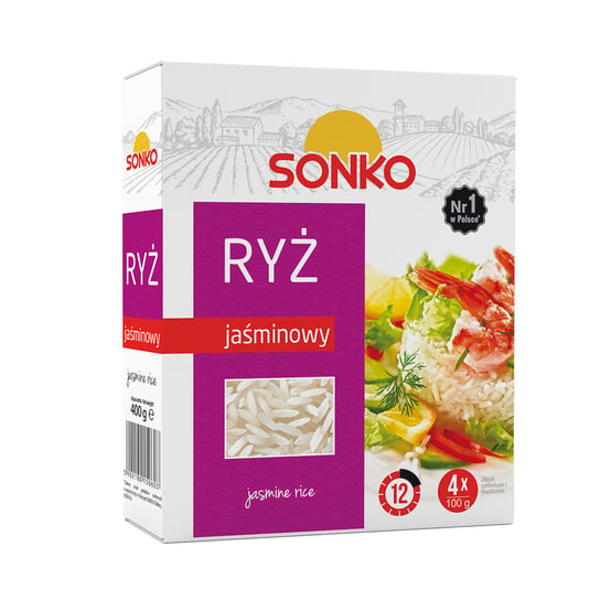 Sonko ryż jaśminowy 4x100g Sonko