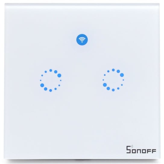 Sonoff T1 Eu 2 Kanały Włącznik Światła Wifi+Rf433 Sonoff