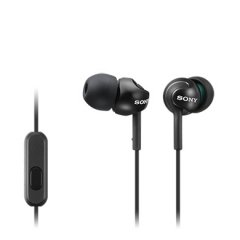 Sony MDR-EX110AP słuchawki douszne z mikrofonem, czarne Sony