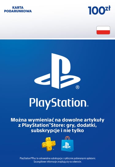 Sony PlayStation Network - 100 zł PlayStation Network