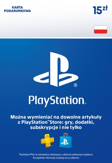 Sony PlayStation Network - 15 zł PlayStation Network