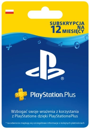 Sony PlayStation Plus 365 dni / 12 miesięcy 