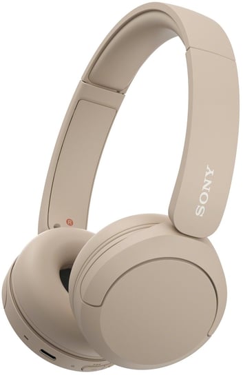 Sony WH-CH520 bezprzewodowe słuchawki Bluetooth, nauszne, beżowe Sony