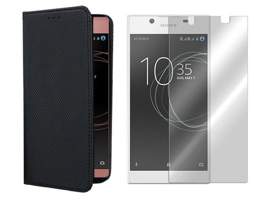 Sony Xperia L1 Kabura Etui pokrowiec Case + szkło VegaCom