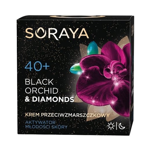 Soraya, Black Orchid & Diamonds, krem przeciwzmarszczkowy 40+ na dzień i noc, 50 ml Soraya