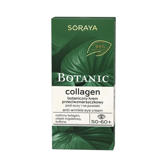 Soraya, Botanic Collagen 50-60+ botaniczny krem przeciwzmarszczkowy pod oczy i na powieki 15ml Soraya